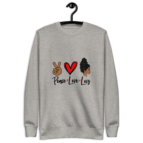 Peace Love Locs Premium Sweatshirt | Yohanna El