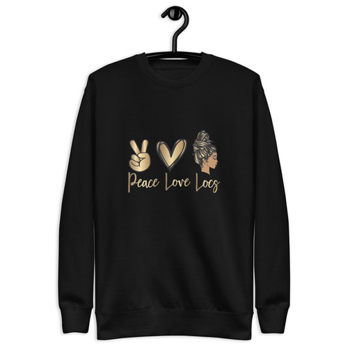 Peace Love Locs Premium Sweatshirt | Yohanna El