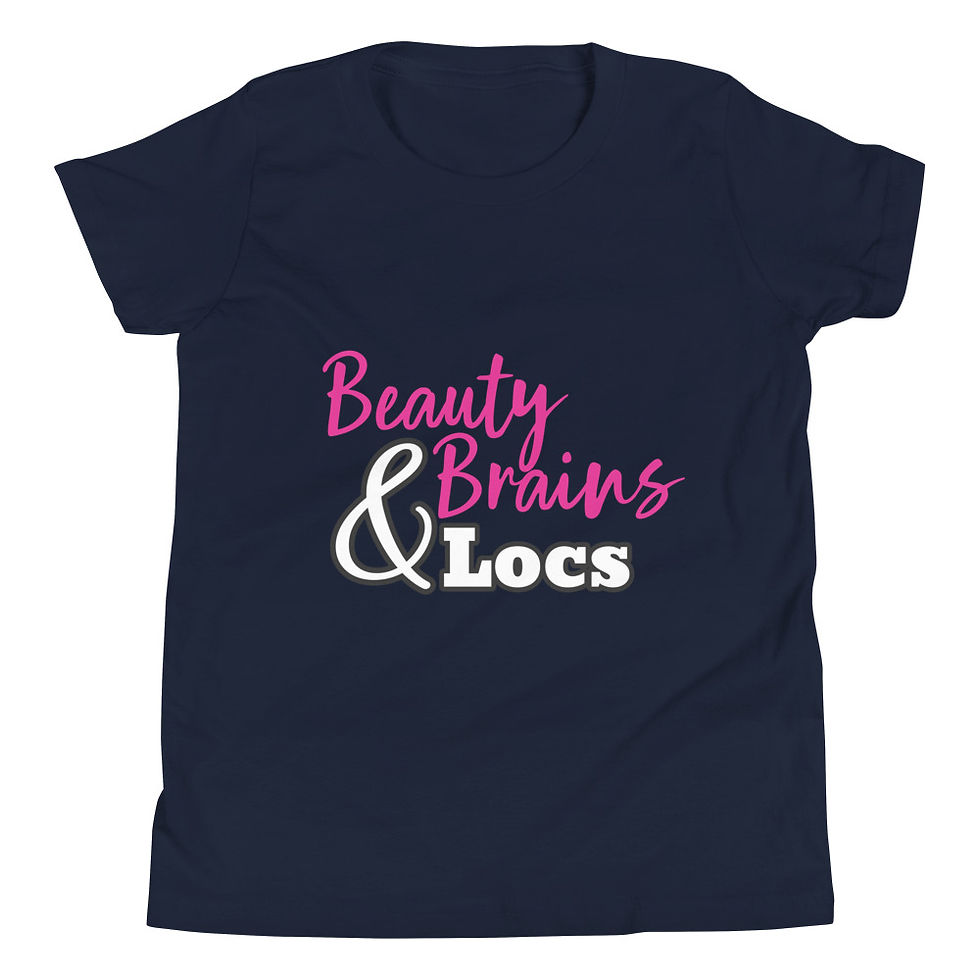 Miniature : Beauty Brains and Locs Girls Short Sleeve T-Shirt