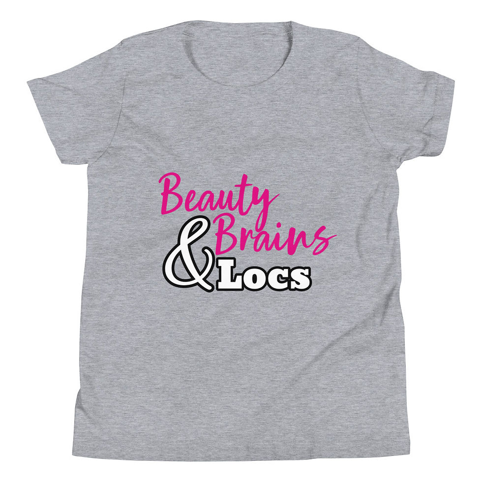 Miniature : Beauty Brains and Locs Girls Short Sleeve T-Shirt