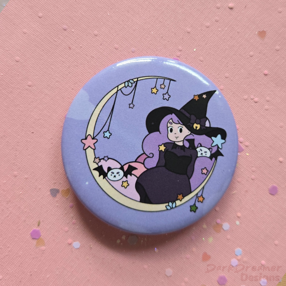 LARGE Spooky Bee Badge