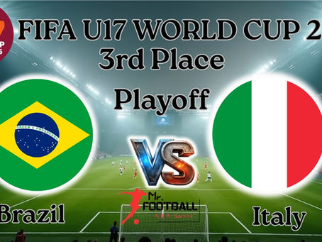 Brazil vs Italy U17 - U-17 World Cup Third-Place Match