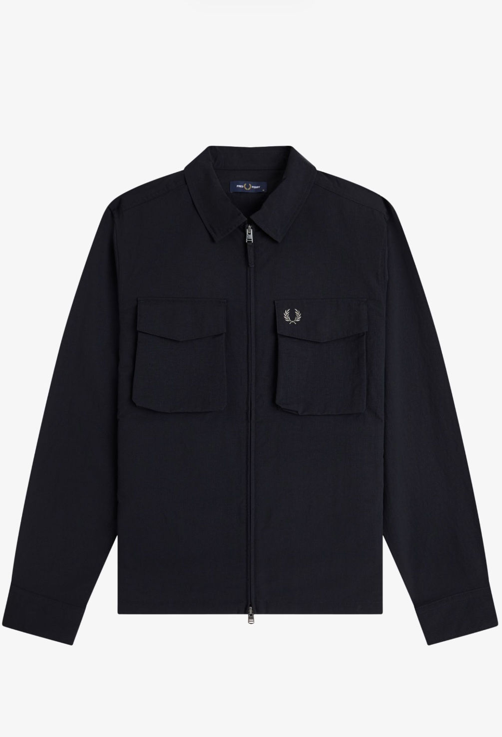 Ripstop Pocket Overshirt In Black