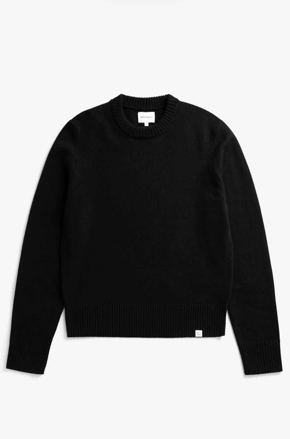 Stensmark Merino Lambswool Sweater In Black