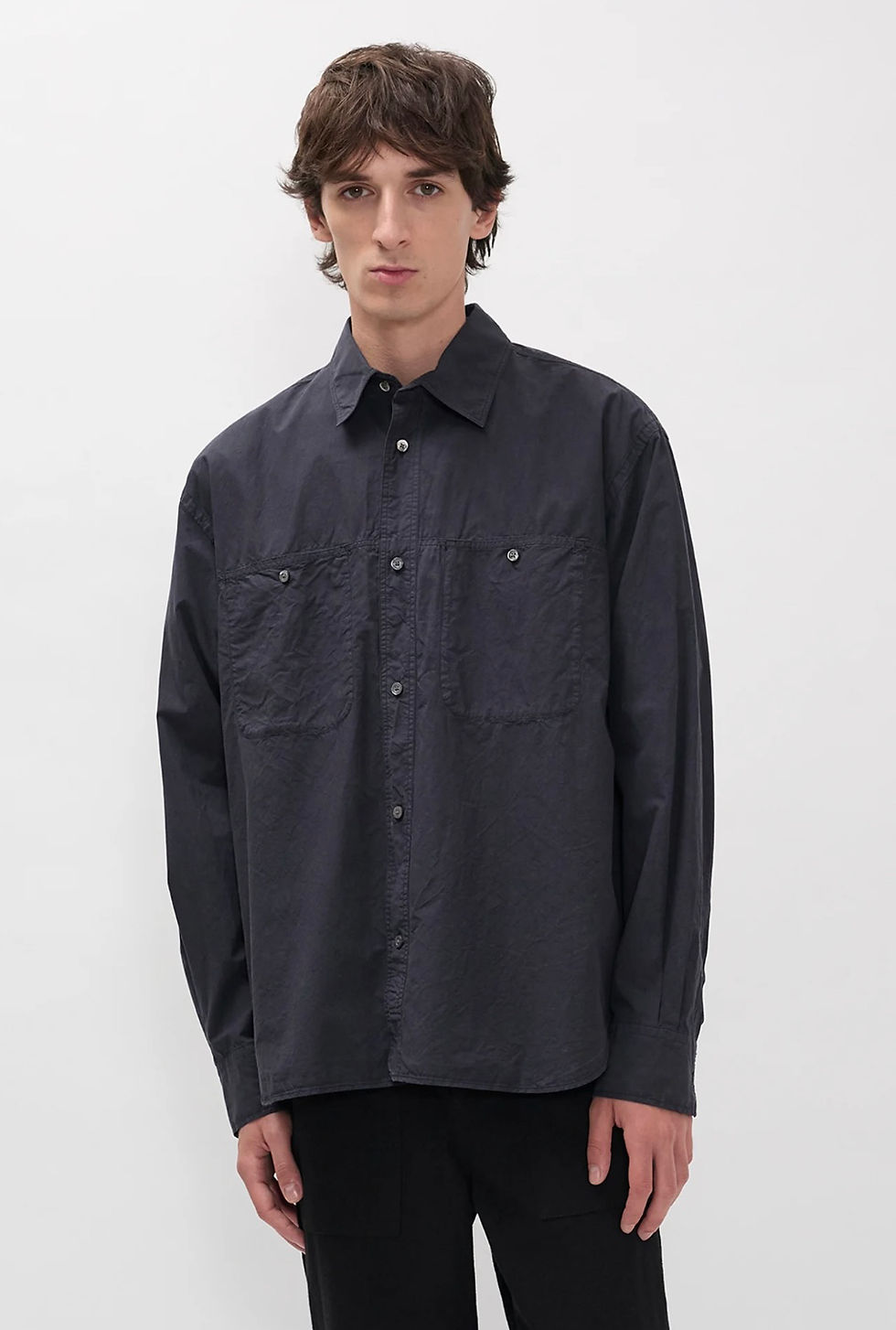 Thumbnail: FALSTER TENCEL OVERSIZE SHIRT IN NAVY 