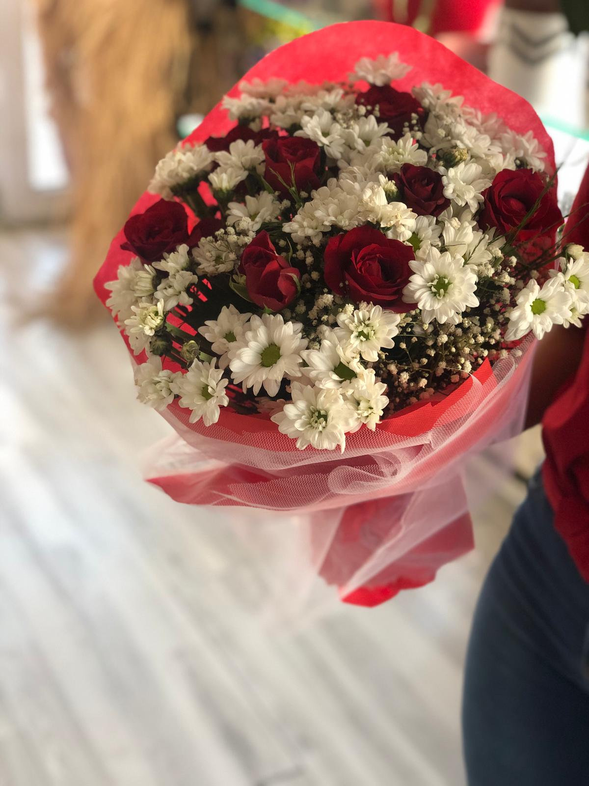 Papatyali Gul Buketi Zaracicekci