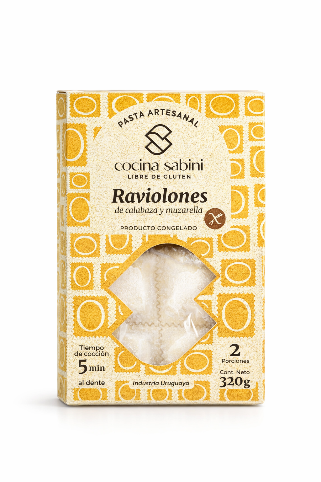 Raviolones de Calabaza y Muzzarella