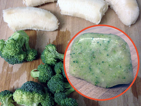 Broccoli Banana Dog Treats!