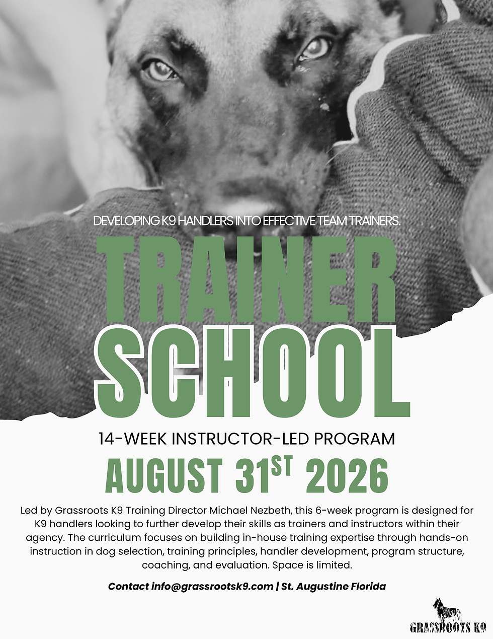 14-Week K9 Trainer & Instructor Development Program