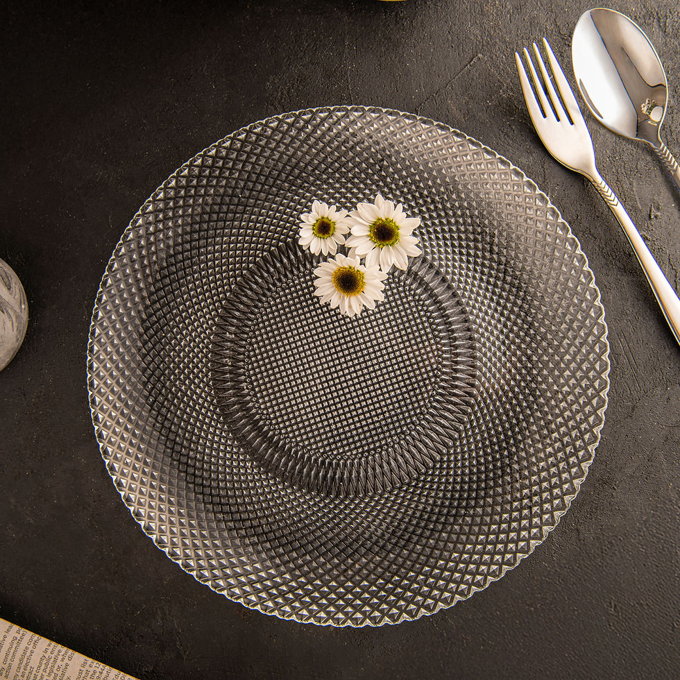 Thumbnail: Pixel Glass Dinner Plate Set