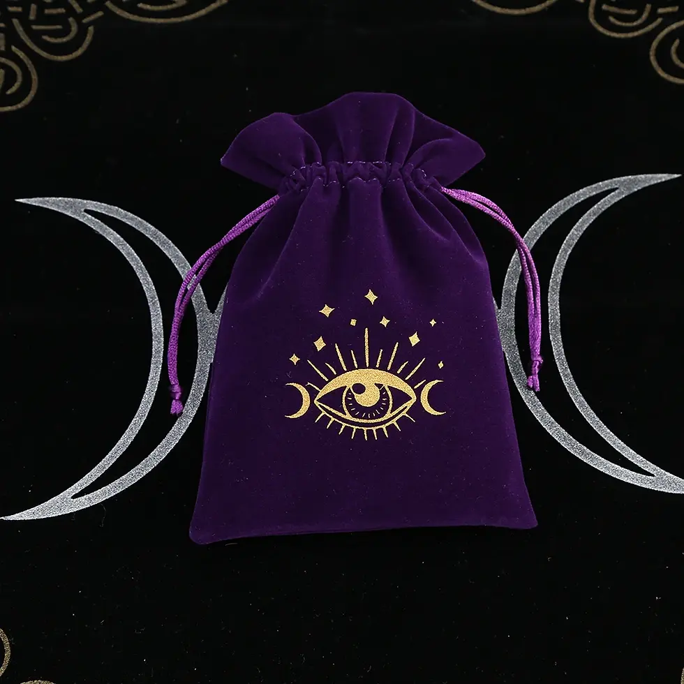 Thumbnail: Velvet Tarot Card Storage Bag (1pc)