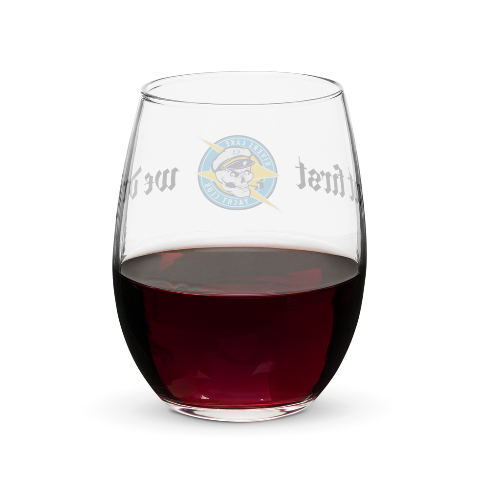 Thumbnail: Wine Glass (Stemless) - But First We Drink