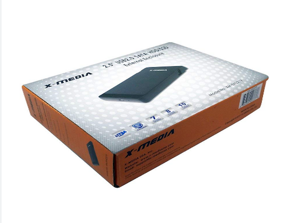 X-MEDIA 2.5″ USB2.0 to SATA HDD/SSD Enclosure