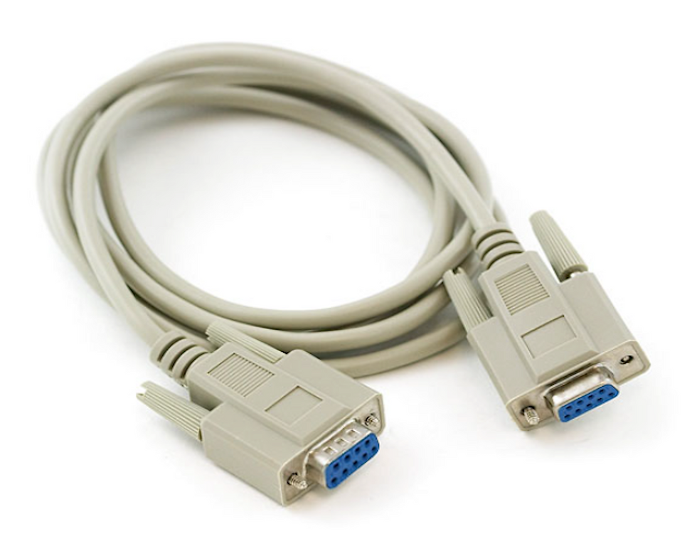 DB-9 (Serial/RS-232) Female to Female Cable (Null Modem)