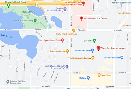 Map to Chess Castle at Southdale