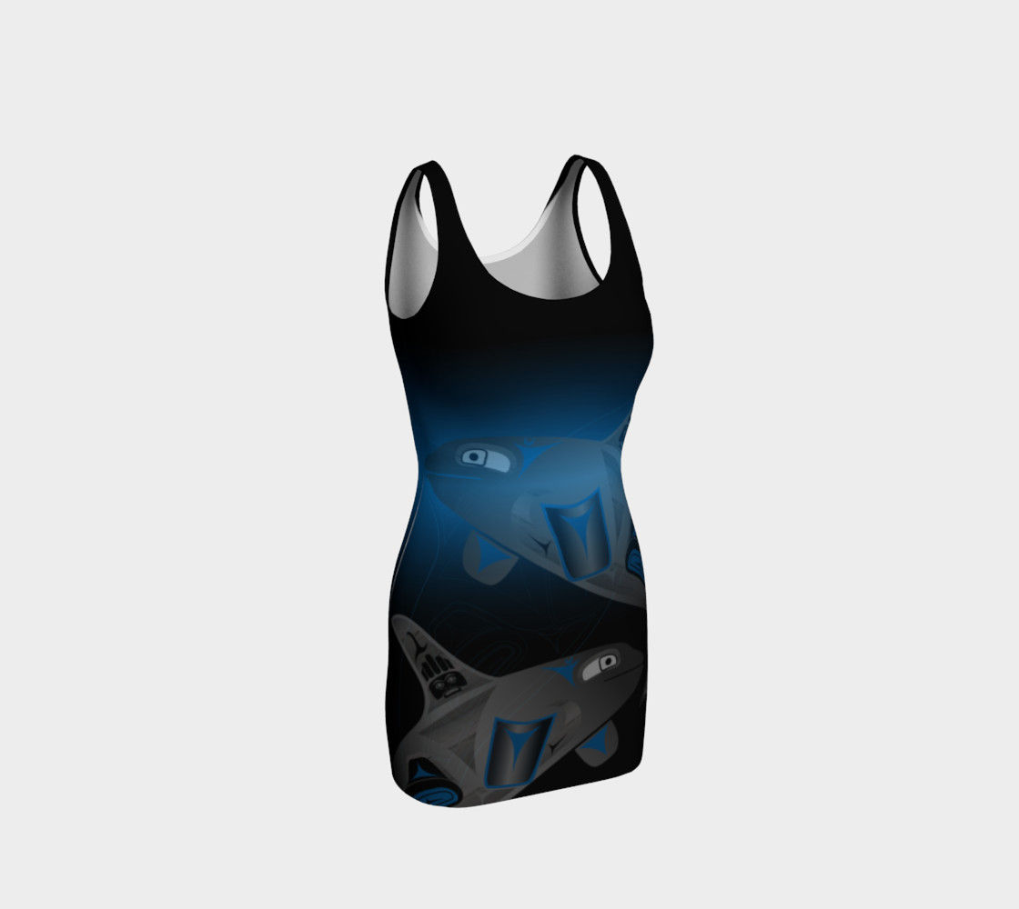 Orca Blue2 Bodycon Dress by Shar