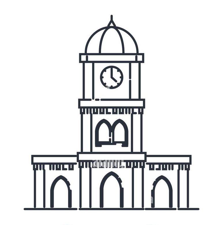 coimbatore-city-clock-tower-icon-illustration-as-eps-10-file-2JTG1YN.jpg