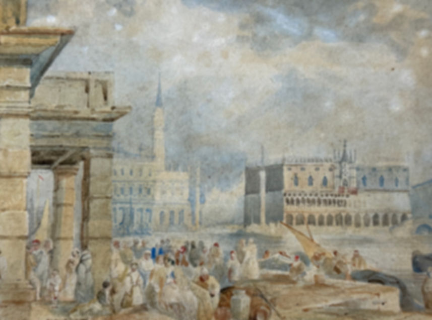 Clarkson Stanfield (1793-1867) - The Piazza & the Doge's Palace from the Dogana