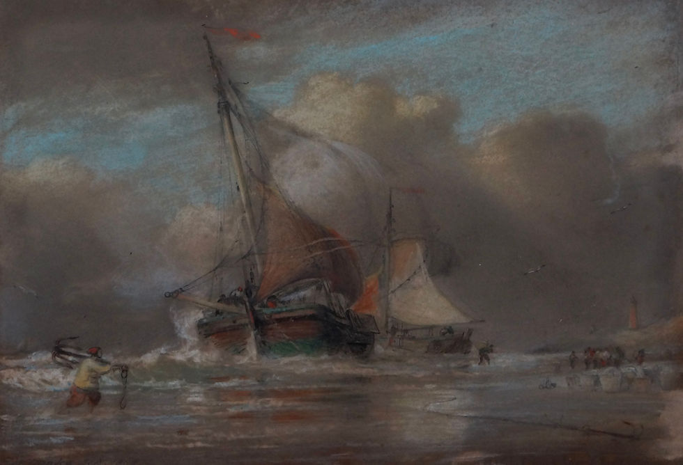 Edward William Cooke (1811-1880) - Egmont near Scheveling, low water 1868