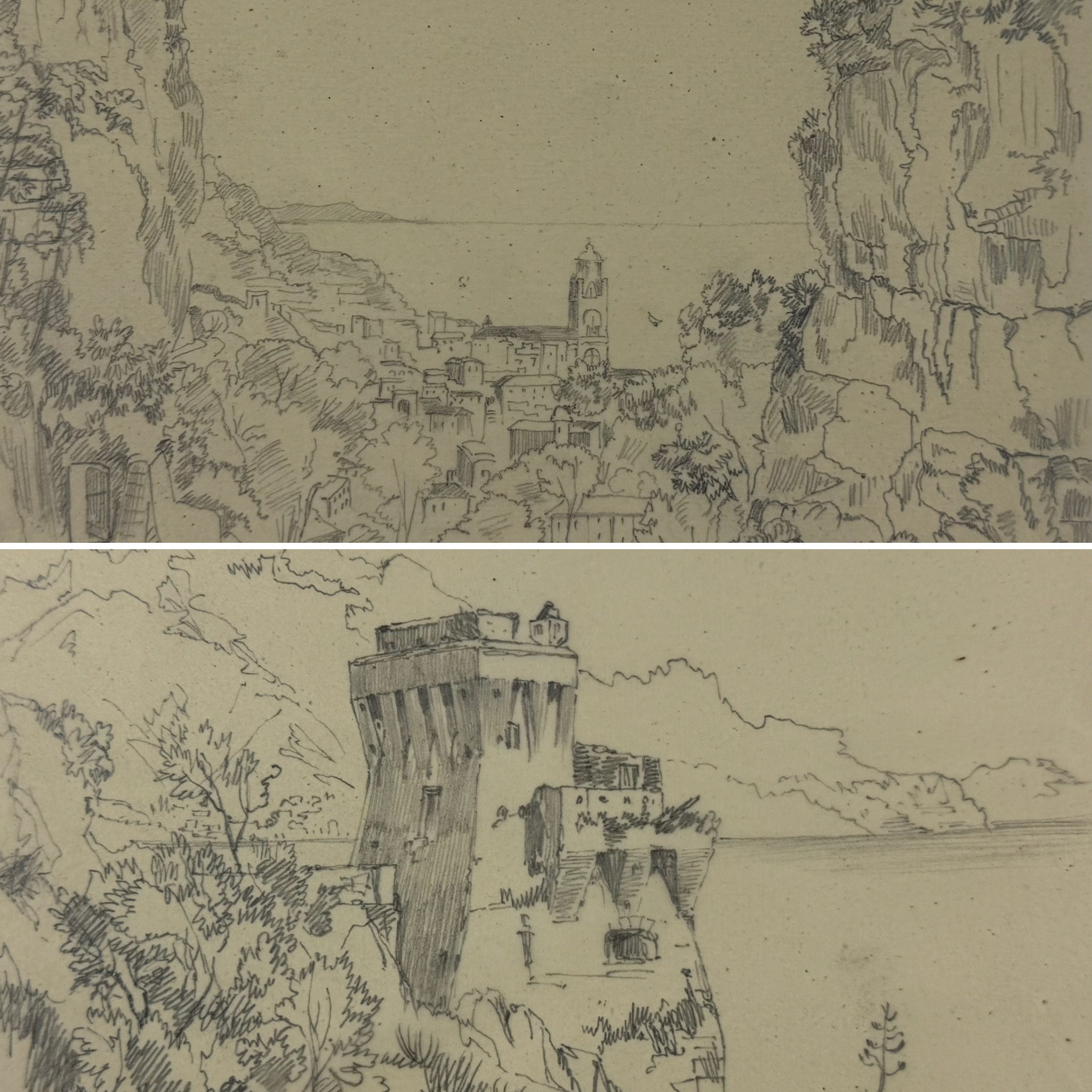 Edward William Cooke (1811-1880) - Amalfi coastline and Duomo di Sant'Andrea