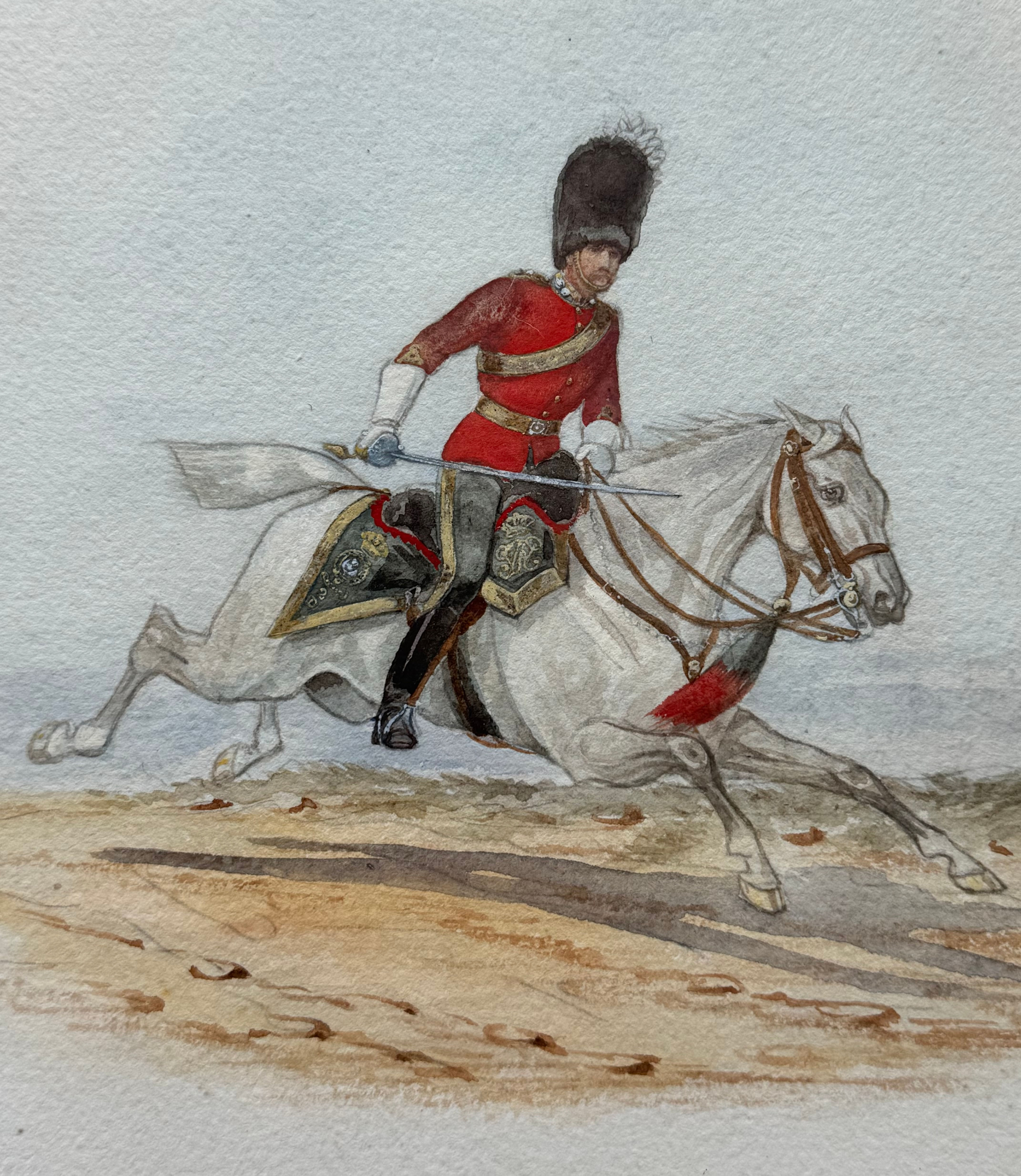Richard Simkin (1850-1926) - 2nd Dragoons (Royal Scots Greys) c.1890