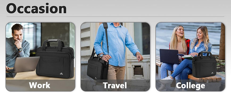 Thumbnail: MATEIN Laptop Bag, Multifuntional Business Computer Laptop Case, Unisex Spaciou