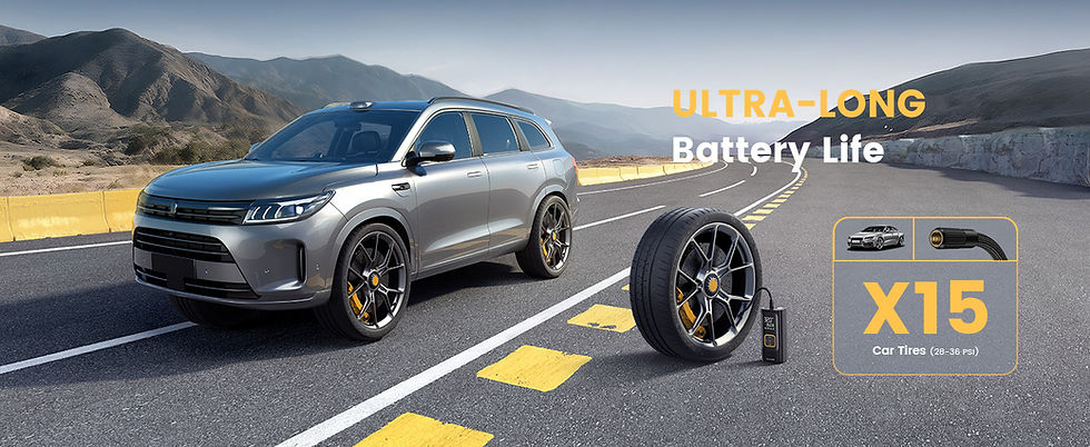 Thumbnail: Lamicall Tyre Inflator Cordless Compressor - [6000mAh High-Capacity Battery] 15