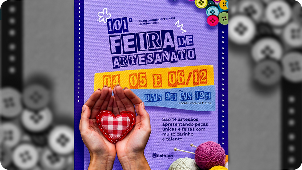 Feira de Artesanato Segue até Sábado em Boituva