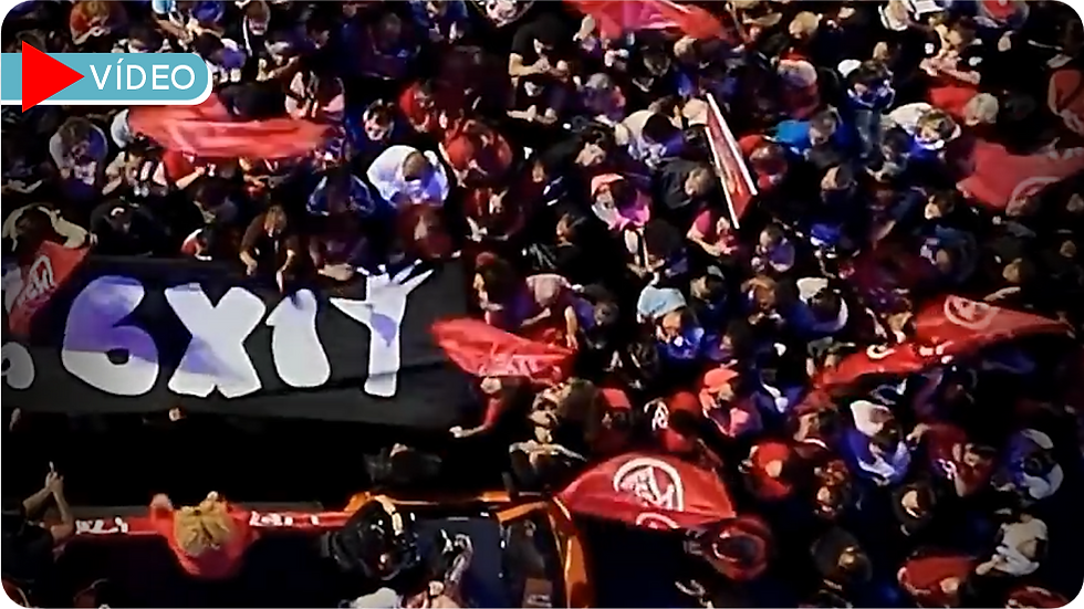 Protesto Fecha Avenida Paulista Contra Escala 6x1 em São Paulo