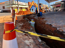 Iperó inicia obras de melhorias na avenida principal
