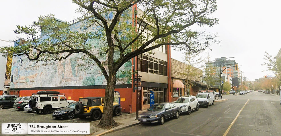 2022::Former Site of Jameson’s Warehouse at 754 Broughton Street in Victoria, British Columbia