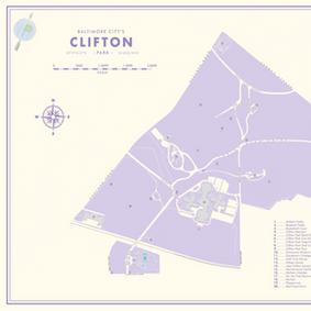 Picture of Baltimore City's Clifton Park 1960s Style Map