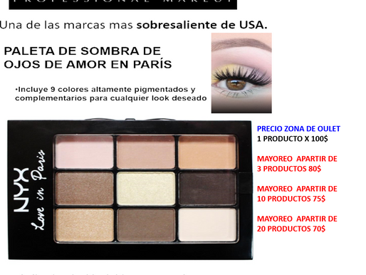 SOMBRAS  LOVE NYX