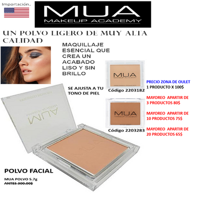 MAQUILLAJE EN POLVO MUA MAKEUP ACADEMY