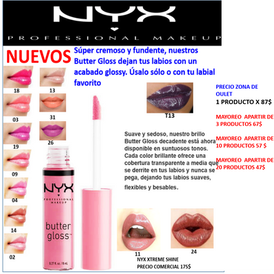 LABIAL BUTTER GLOSS NYX