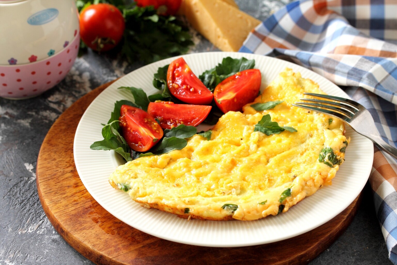 Arranged Food and Objects