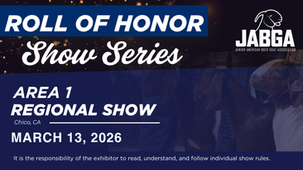 Roll of Honor: Area 1 Regional Show Results