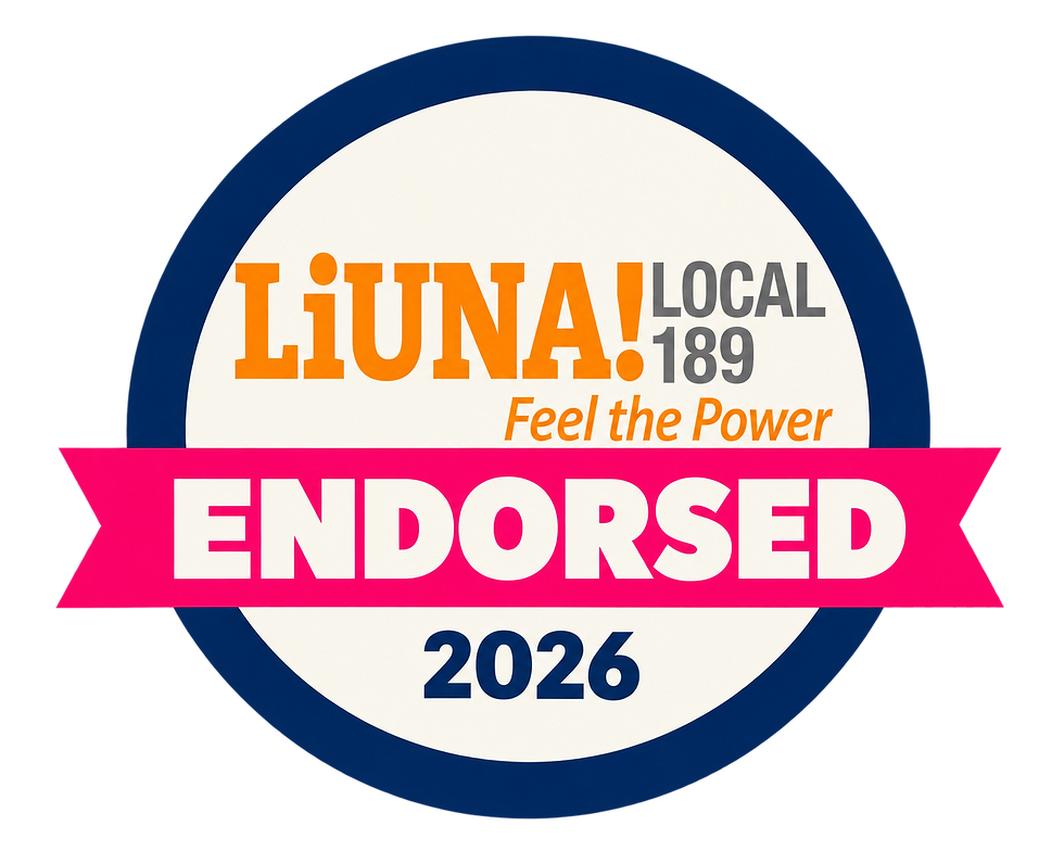 LiUNA Local 189 Endorsed 2026 Badge