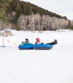 Cosmic Tubing under the lights and Winter Fun Days at Yellowstone Alliance Adventures south of Bozeman, Montana. Great winter fun activity for families, teens, adults. Recreation for all!