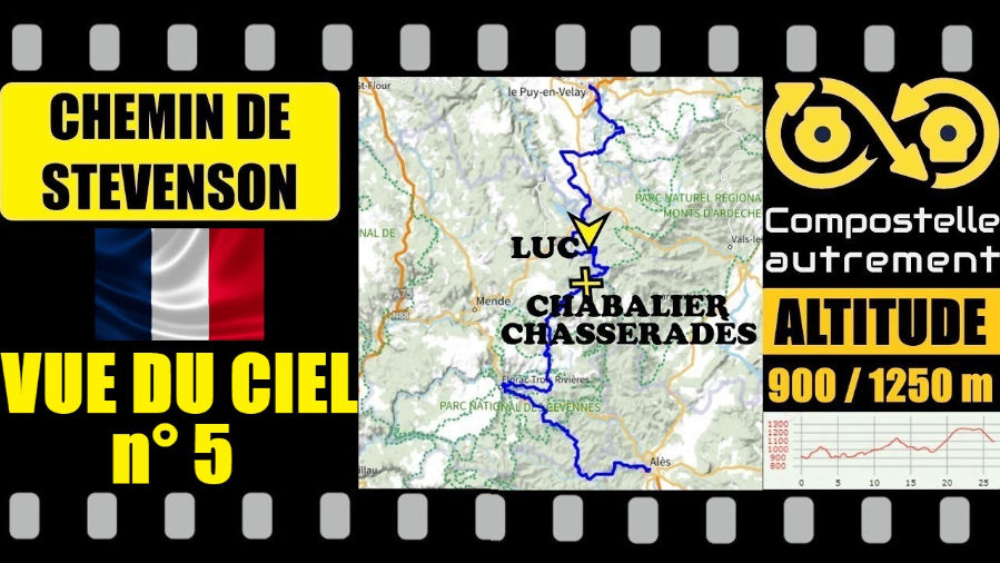 chemin de Stevenson vue du ciel 