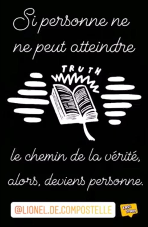 citation sur le chemin de Saint-Jacques