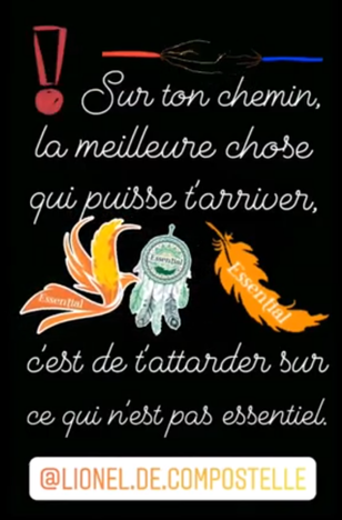 citation sur le chemin de Saint-Jacques
