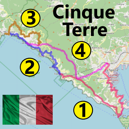 Le tour à pied des Cinque Terre en 4 étapes