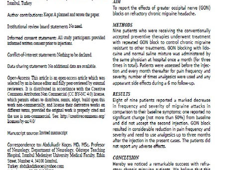 Migren ve Diğer Baş Ağrıları