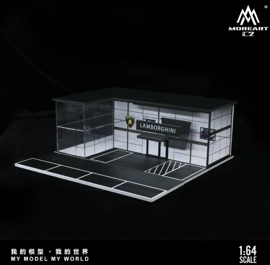 Thumbnail: Moreart 1:64 Two-Layer Assembly Lamborghini Showroom