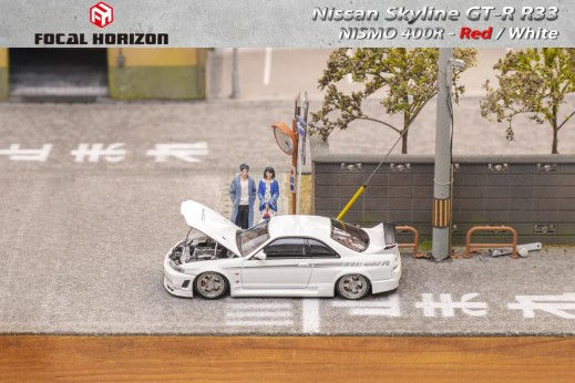 Thumbnail: Focal Horizon 1/64 Nissan Skyline R33 GT-R Nismo 400R White