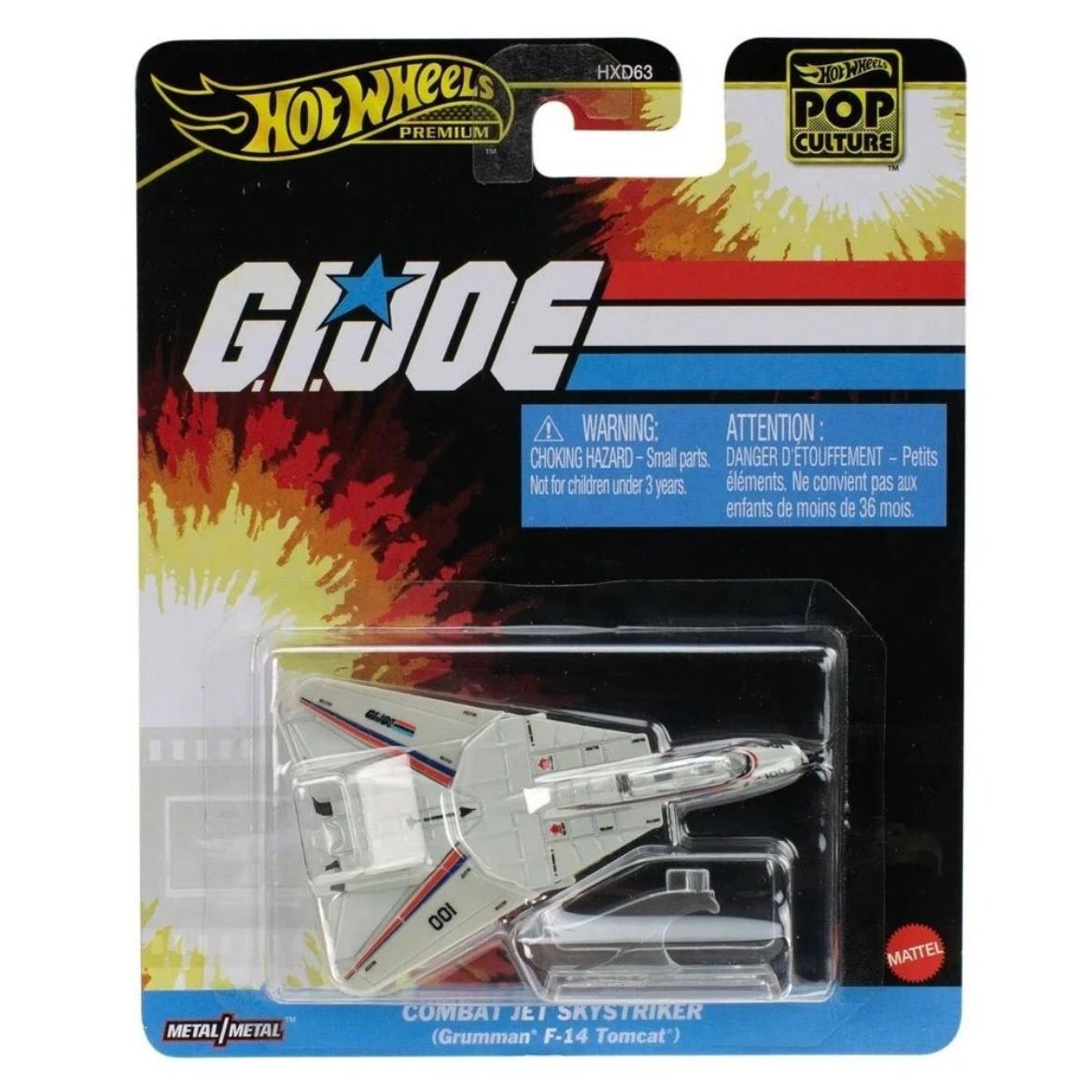 Hot Wheels Premium Pop Culture G.I. Joe Jet Skystriker Grumman F-14 Tomcat