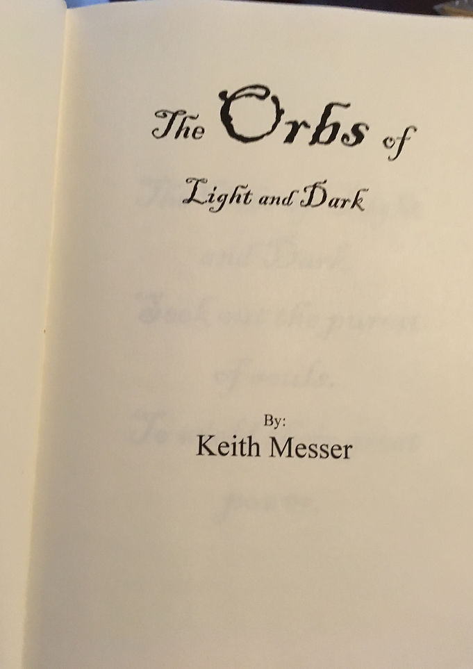 The Orbs of Light and Dark title page
