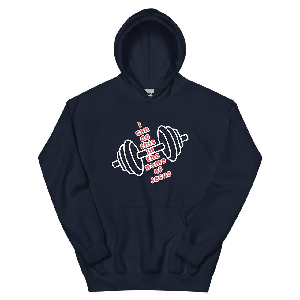 Thumbnail: black hoodie on that says I can do this in the name of Jesus.