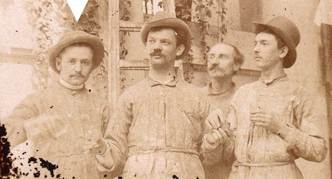 4 German-American friends late 1800s